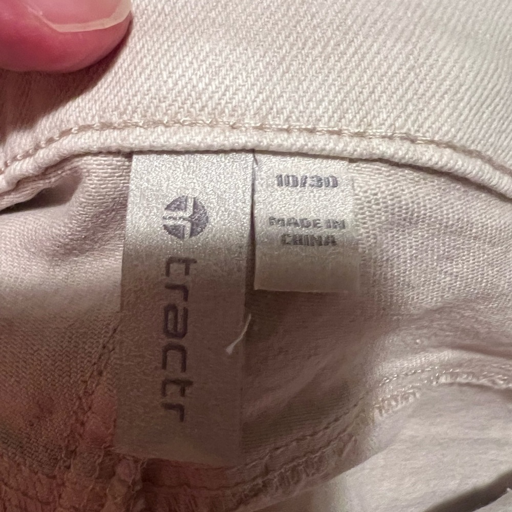 Women's Tractr Slim Fit High Rise Shorts Size 10/30 Quality (E5) Moon Struck (E5 - Picture 10 of 10